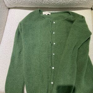 Green Sezane Cardigan